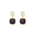 Ashlyn Dark Amethyst Earrings