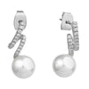 Kamryn Silver Pearl Earrings