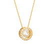 Floating Solitaire Gold Necklace