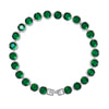 Danna Silver Emerald Tennis Bracelet