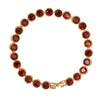 Danna Gold Garnet Tennis Bracelet