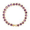 Danna Gold Amethyst Tennis Bracelet