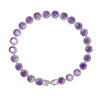 Danna Silver Amethyst Tennis Bracelet