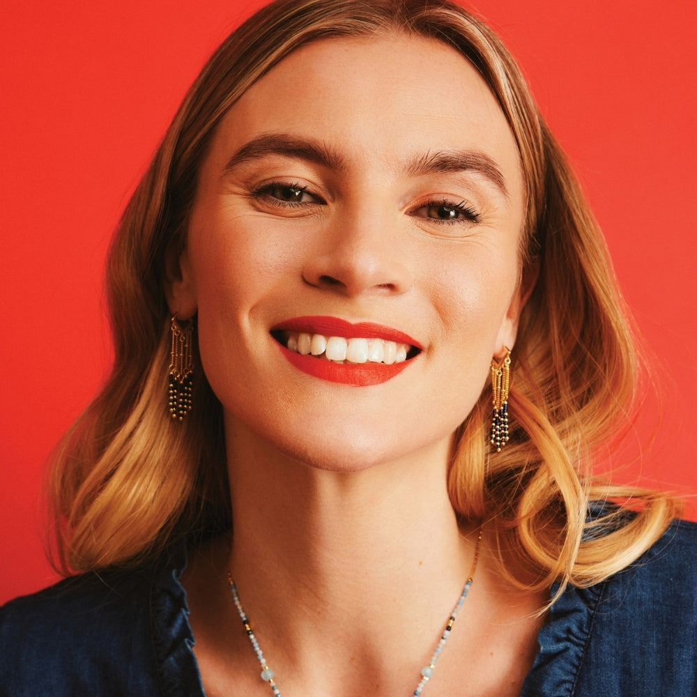 Lapis, Semi Precious Stone Earrings