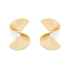 Spiral Style Gold Earrings