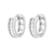 Izabella Small Rhodium Hoops