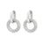 Interlinking Circles Silver Earrings