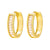 Izabella B Medium Gold Hoops