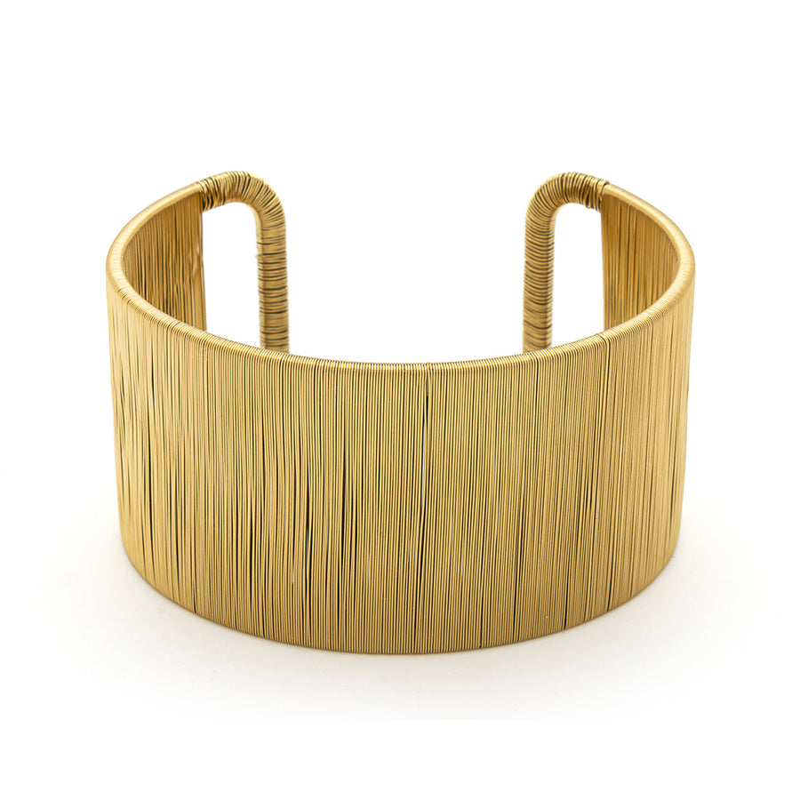 Handwoven Gold Wire Bracelet