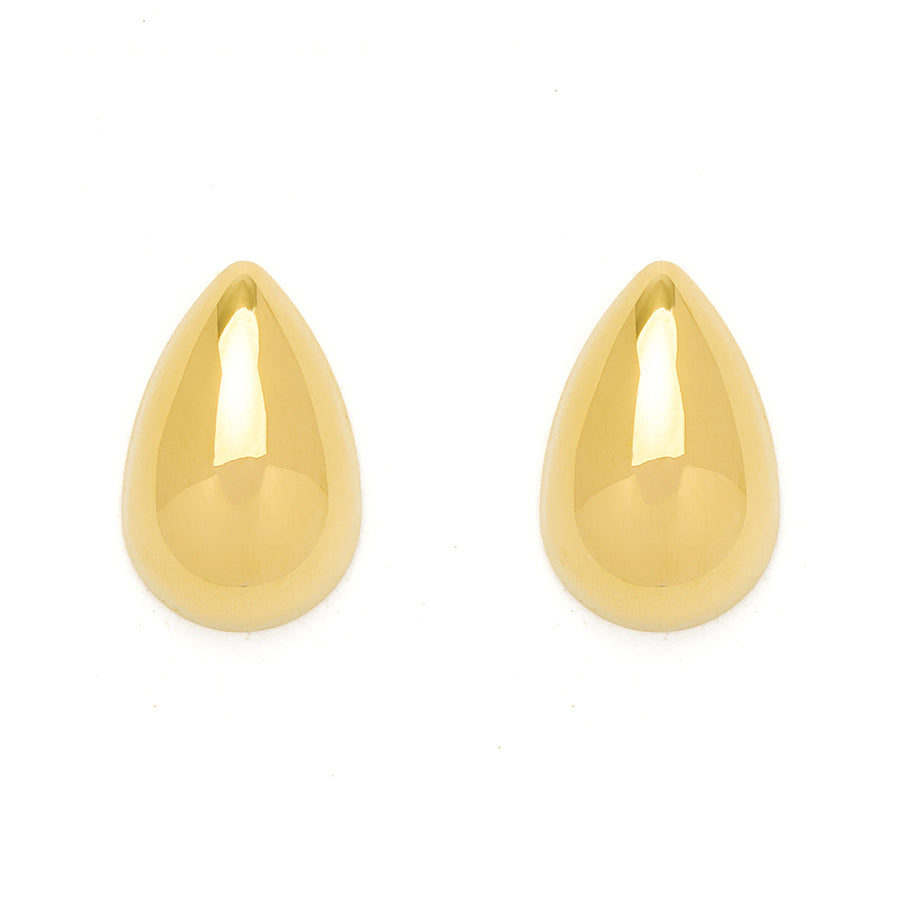 Medium Gold Teardrop Earrings