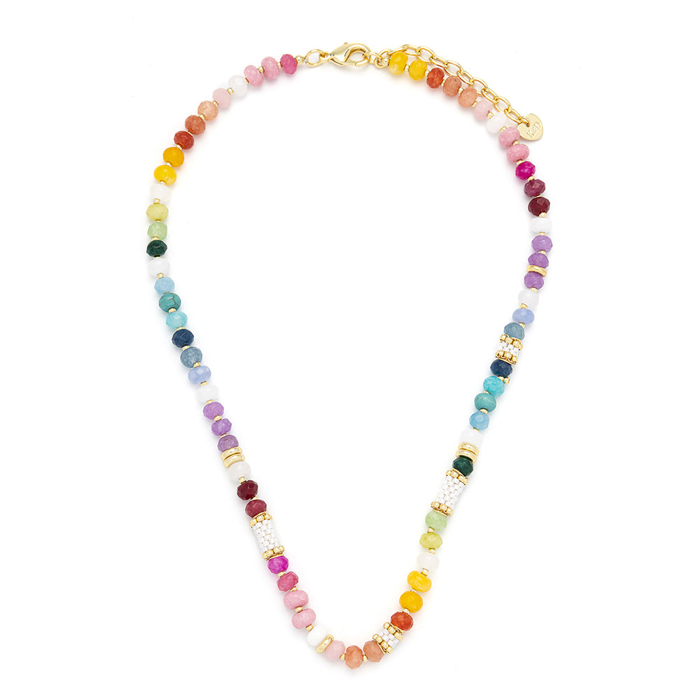 Multi Coloured, Semi Precious Stone Necklace