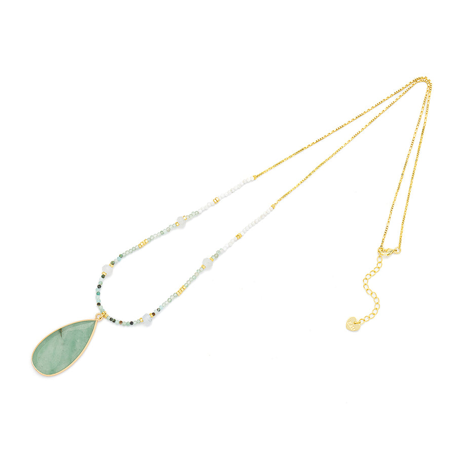 Green Aventurine, Semi Precious Stone Necklace