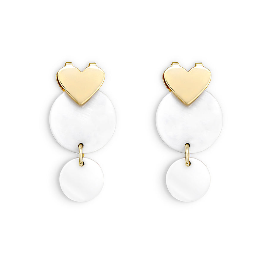 White Shell Earrings