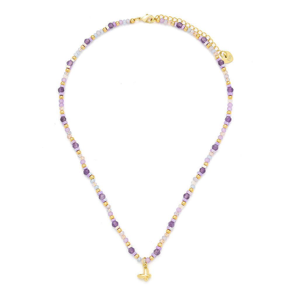 Purple Tone, Semi Precious Stone Necklace