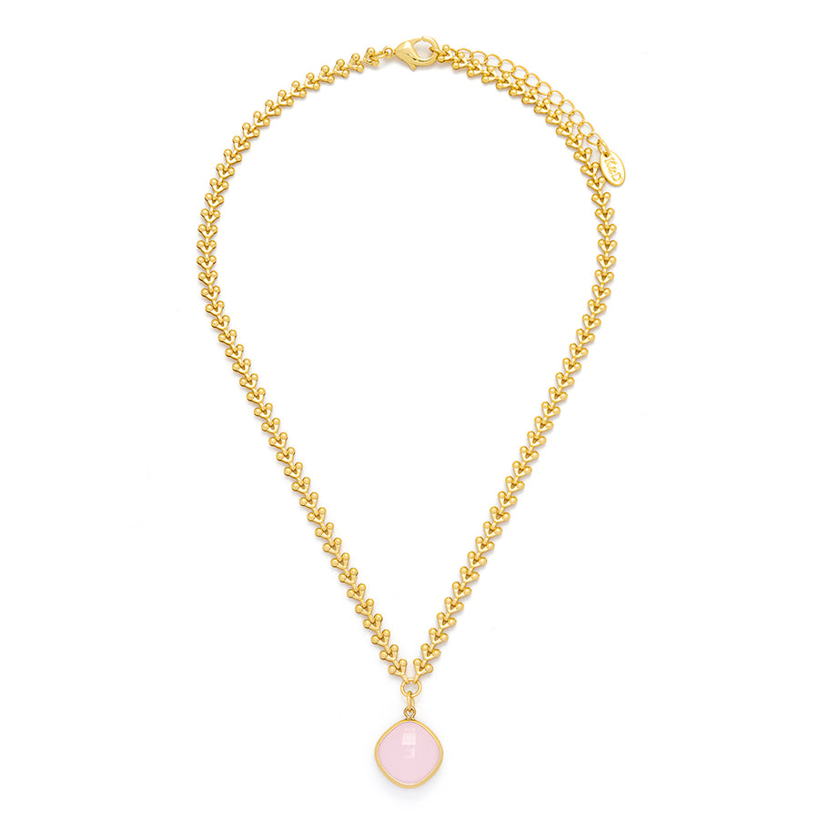 Rose Water Opal Drop Necklace