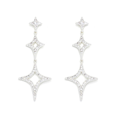 Diamond Shape Chandelier Earrings