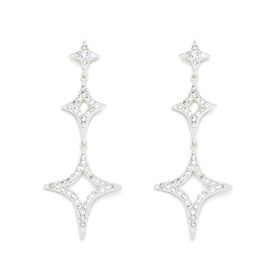 Diamond Shape Chandelier Earrings