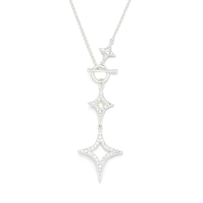 Diamond Shape Drop Necklace