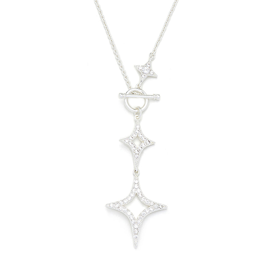 Diamond Shape Drop Necklace
