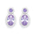 Classic Oval Drop Amethyst Earrings