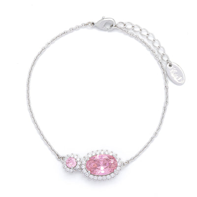 Classic Oval Drop Rose Pink Bracelet