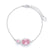 Classic Oval Drop Rose Pink Bracelet