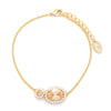 Classic Oval Drop Golden Shadow Bracelet