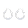 Chunky Silver Hoops