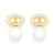 Alma Gold Faux Pearl Earrings