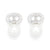 Alma Silver Faux Pearl Earrings