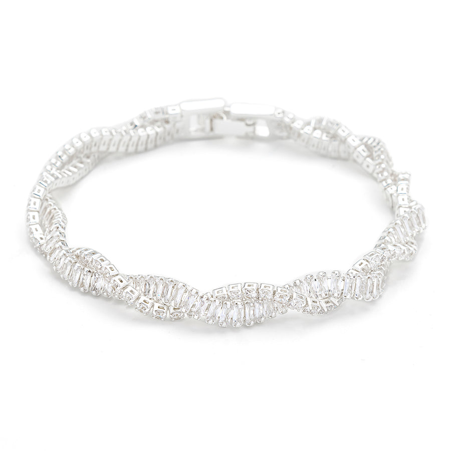 Interwoven CZ Stones Bracelet