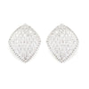 Crystal Encrusted Diamond Shape Earrings