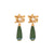 Aliza Green & Gold Earrings