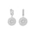 Crystal Disc Earrings