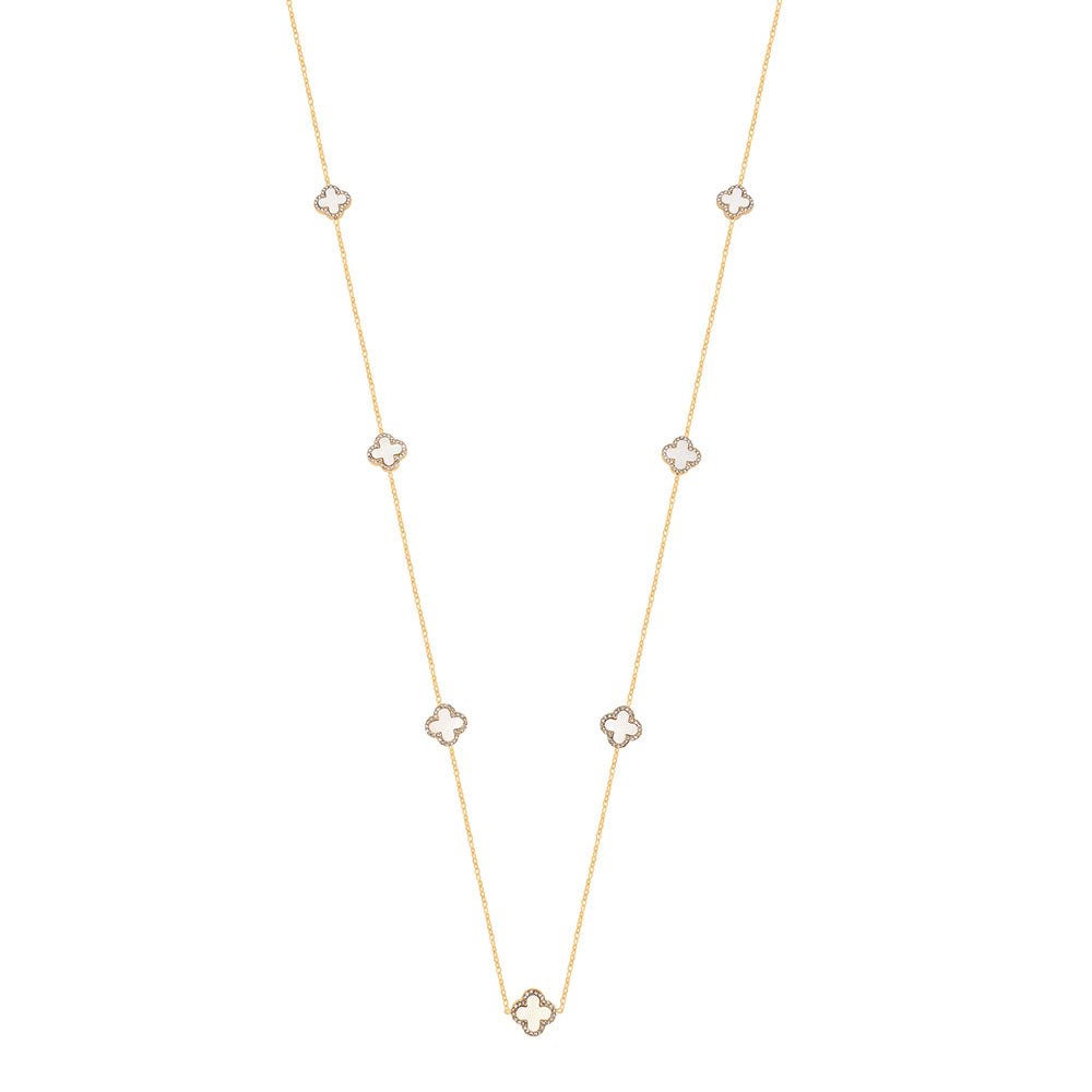 Estella Shell Pearl Long Necklace