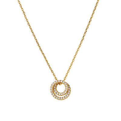 The Pink Box Crystal Rings Pendant