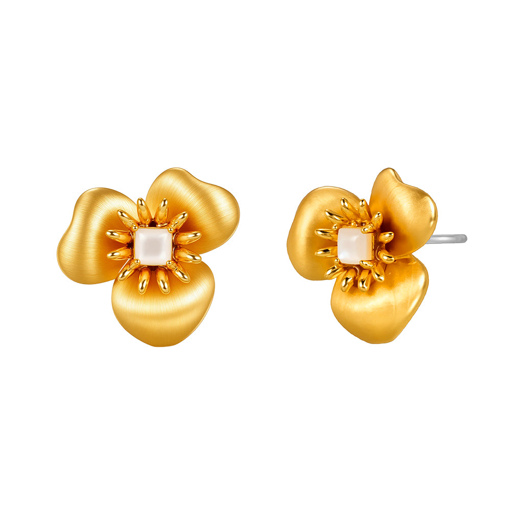 The Pink Box Floral Earrings