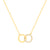 The Pink Box Gold Interlinking Circles