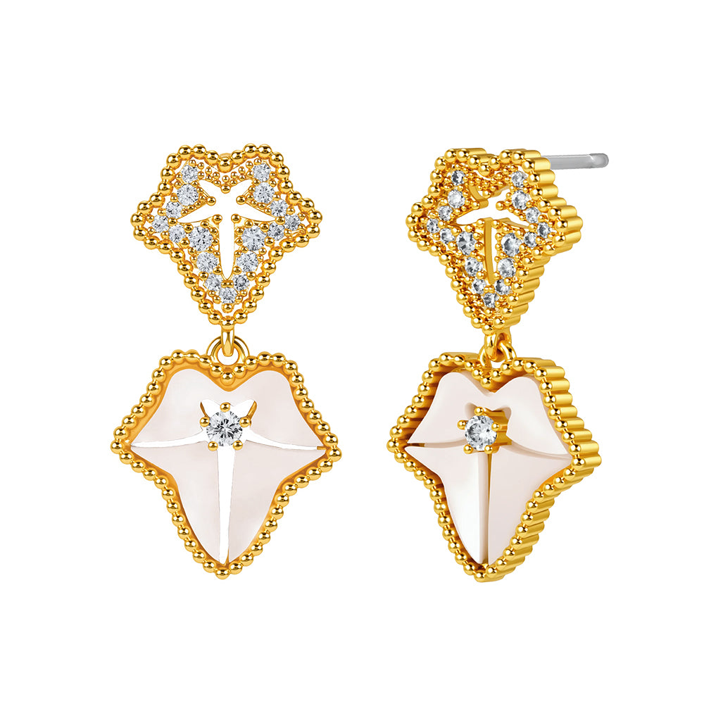 The Pink Box Hadley Mother of Pearl Earrings