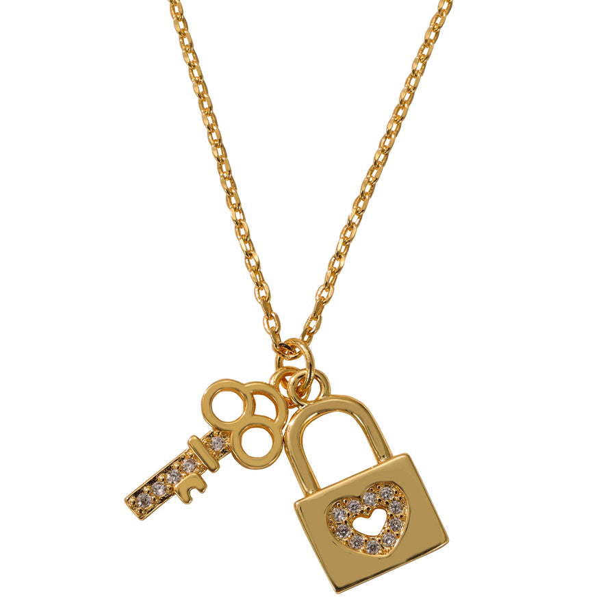 The Pink Box Lock & Key Pendant