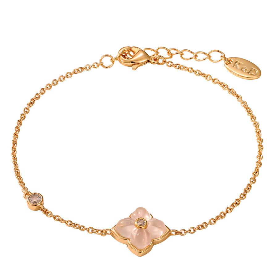 The Pink Box Mother of Pearl Charms Bracelet
