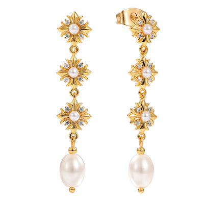 The Pink Box Pretty Pearl Earrings