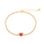 The Pink Box Ruby Heart Bracelet