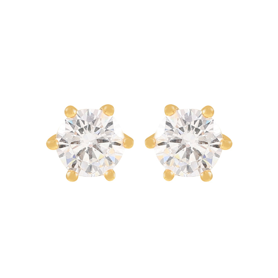 The Pink Box Solitaire Earrings