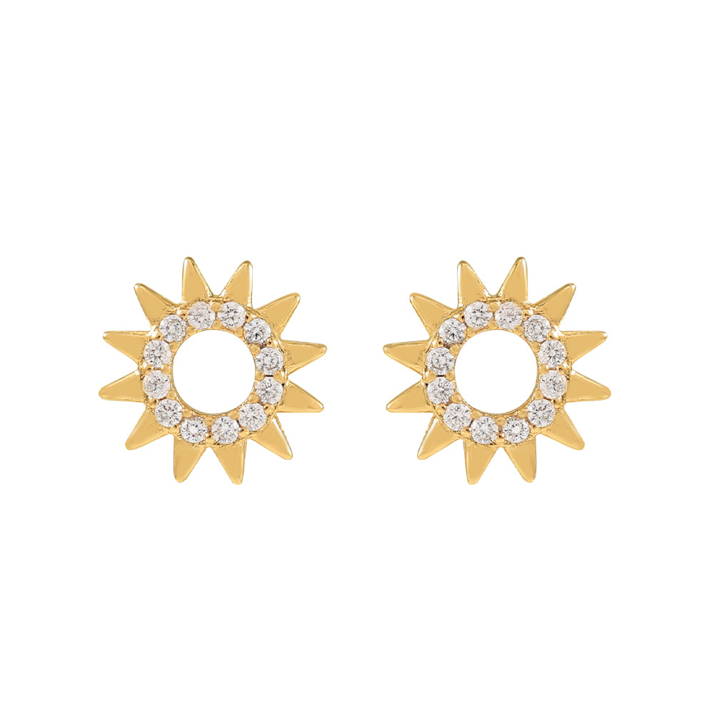 The Pink Box Sunburst Earrings