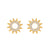 The Pink Box Sunburst Earrings