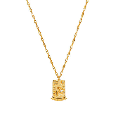 The Pink Box Zodiac Necklace - Aquarius