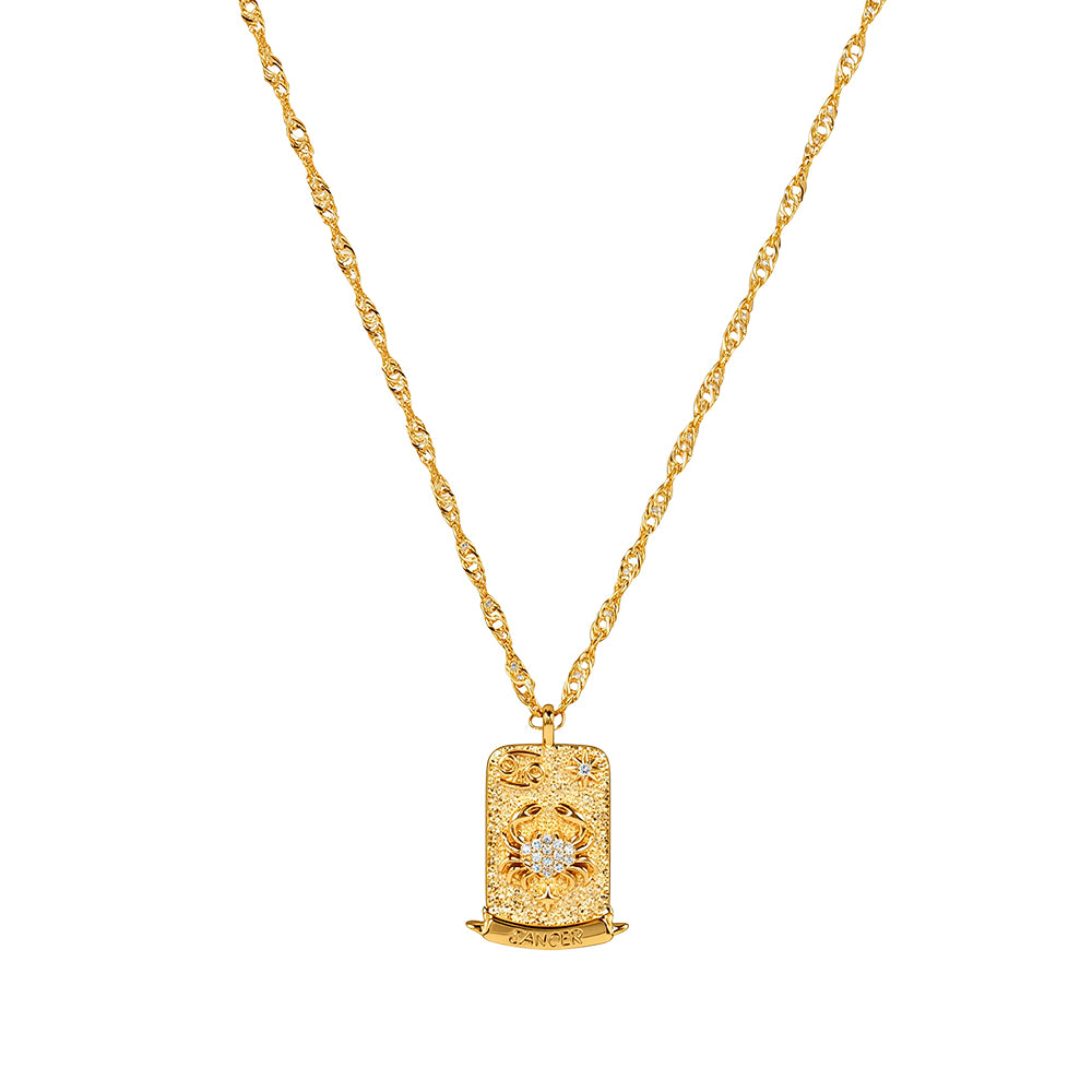 The Pink Box Zodiac Necklace - Cancer