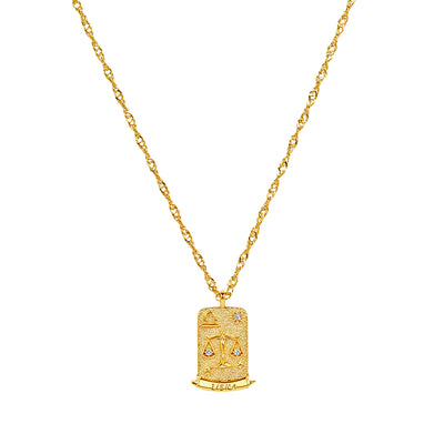 The Pink Box Zodiac Necklace - Libra