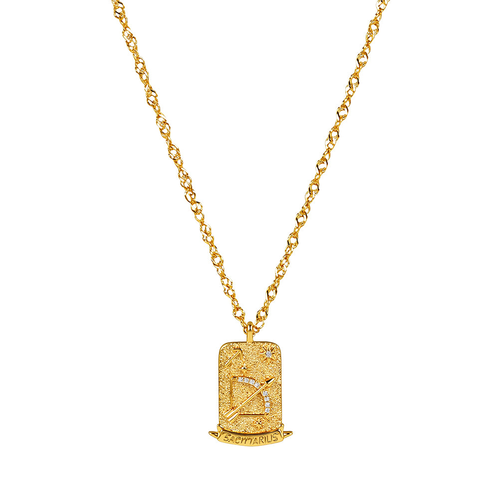 The Pink Box Zodiac Necklace - Sagittarius